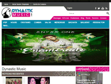 Tablet Screenshot of dynasticmusic.com